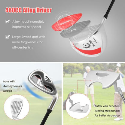 Ladies Complete Golf Club Set with Driver and Stand Bag