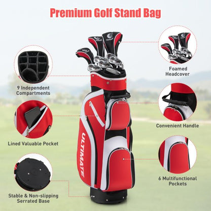 Ladies Complete Golf Club Set with Driver and Stand Bag