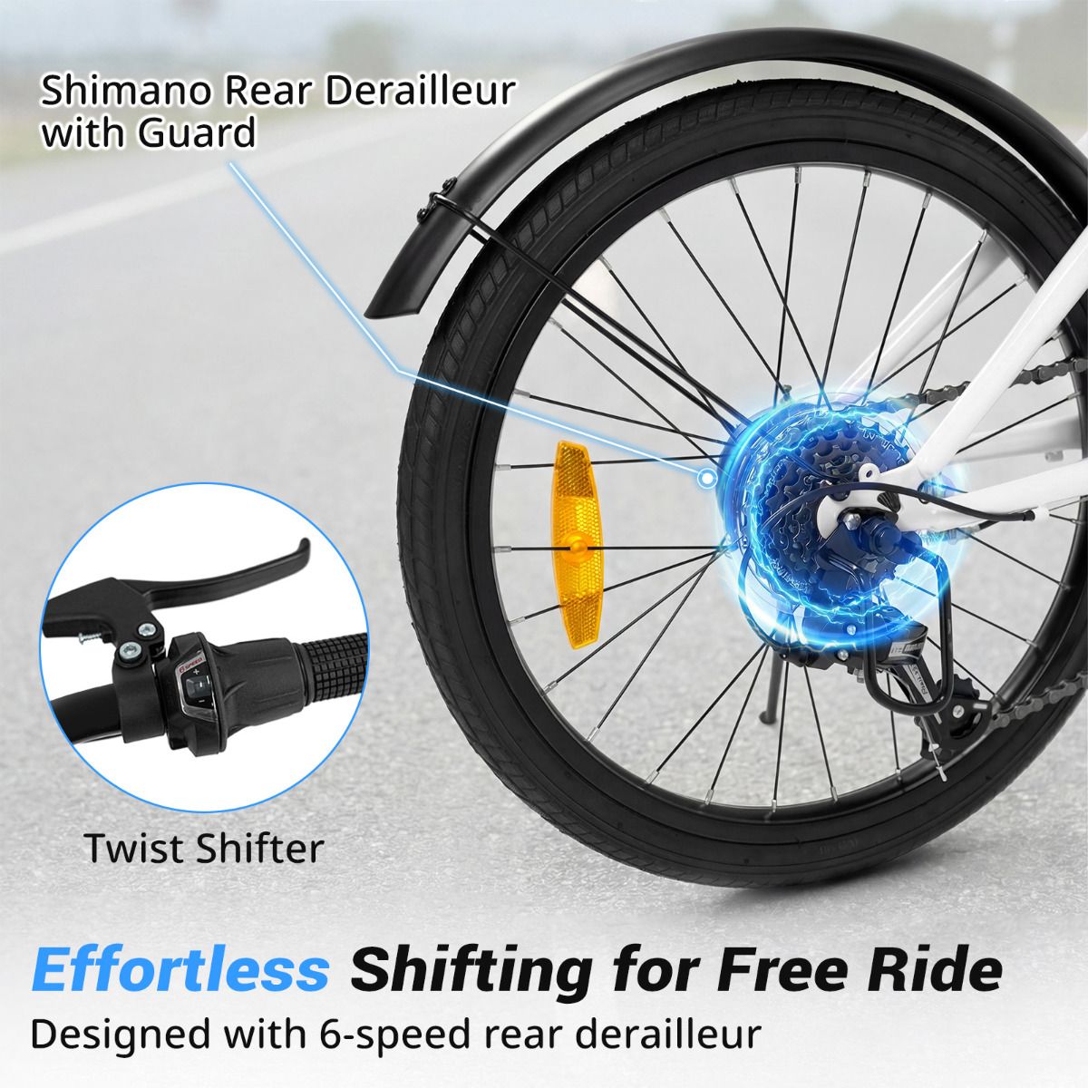 Lighted Cycling Bike with Adjustable Handlebar and Seat