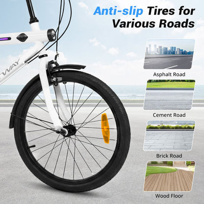 Lighted Cycling Bike with Adjustable Handlebar and Seat