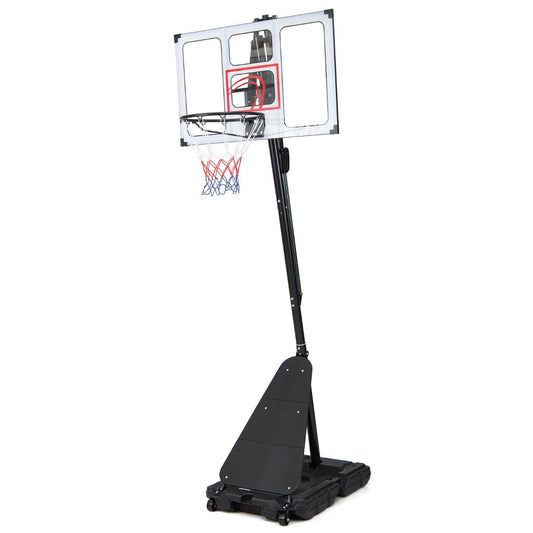 Portable Basketball Hoop Outdoor 150-305 cm 10 Levels Adjustable Basketball Goal System