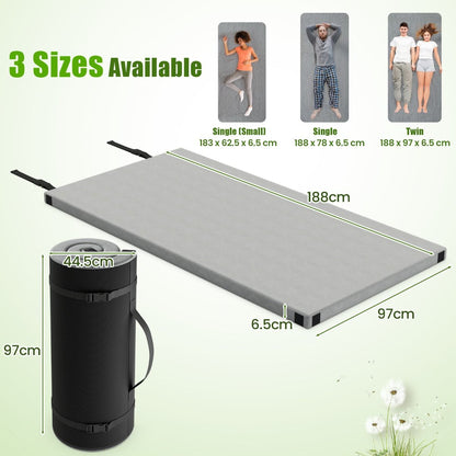 Foldable Camping Mattress with Foam Cushion and Carrying Bag for Living Room