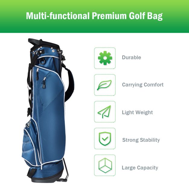 Ultra Lightweight Golf Bag with 4-Way Top Dividers for Golf Course & Travel