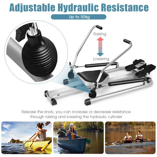 Total Motion Rowing Machine Rower for Training Home Use