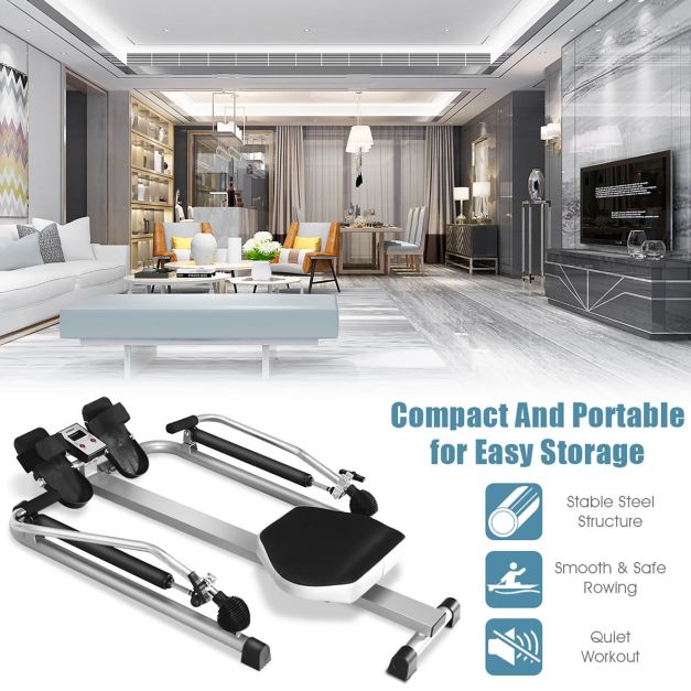 Total Motion Rowing Machine Rower for Training Home Use