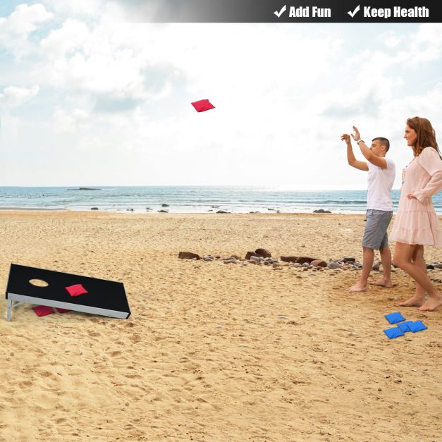 Cornhole Set with Foldable Design & Side Handle for Easy Movement
