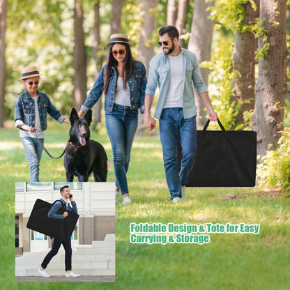 Cornhole Set with Foldable Design & Side Handle for Easy Movement