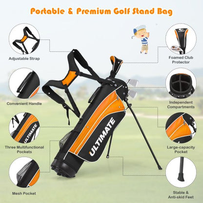 Junior Complete Golf Club Set with Lightweight Design for Kids