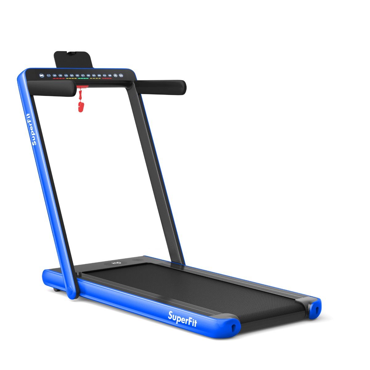 2 in 1 Folding Treadmill with Dual LED Display for Home & Office
