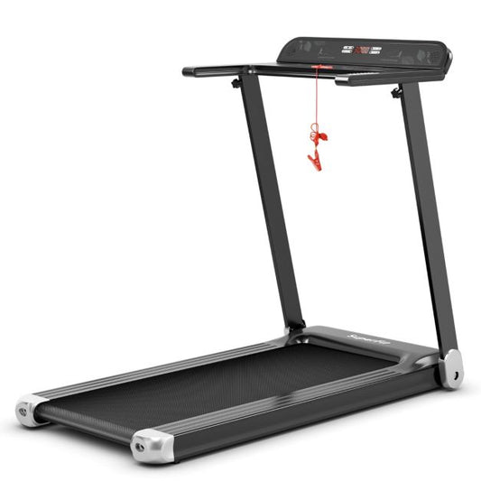 Folding Electric Treadmill with 12 Preset Programs & App Control for Home