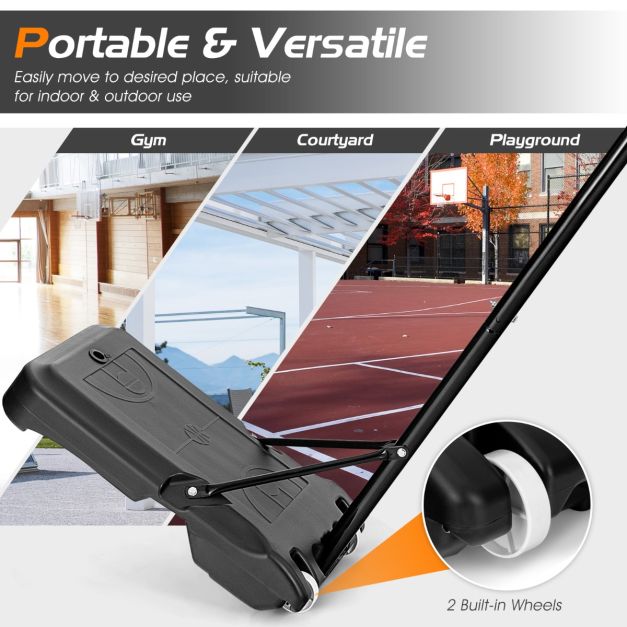 Basketball Hoop for Kids with 5-Level Heights for Indoor & Outdoor