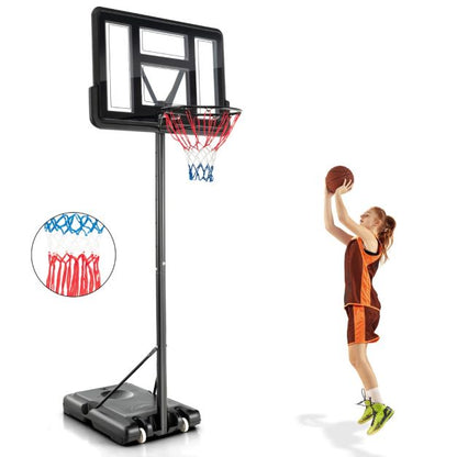 130-350cm Height Adjustable Basketball Hoop with 2 Nets