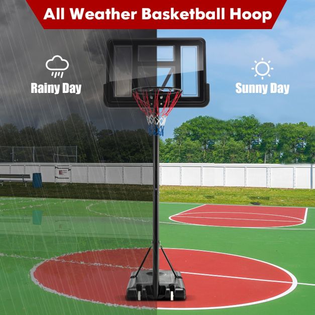 130-350cm Height Adjustable Basketball Hoop with 2 Nets