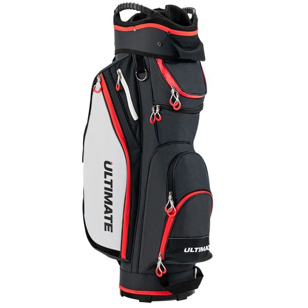 Lightweight & Large Capacity Golf Cart Bag with Beverage Cooler Bag