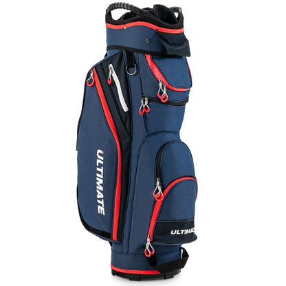 Lightweight & Large Capacity Golf Cart Bag with Beverage Cooler Bag