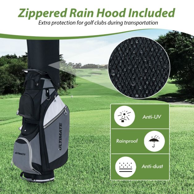 14-Way Lightweight Portable Golf Cart Bag