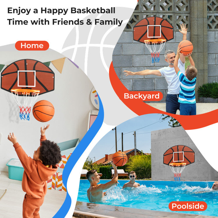 Indoor Outdoor Basketball Games with Large Shatter-proof Backboard