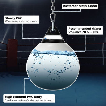 45cm 50kg Water Punching Bag with Adjustable Metal Chain for Adults/Kids