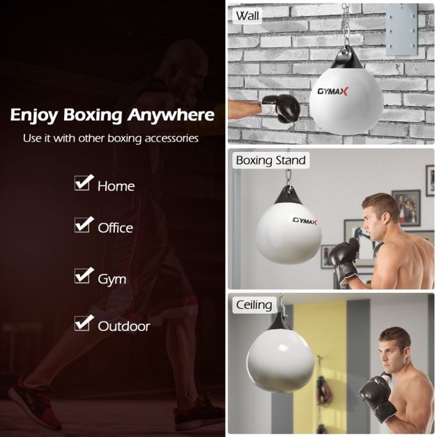 45cm 50kg Water Punching Bag with Adjustable Metal Chain for Adults/Kids