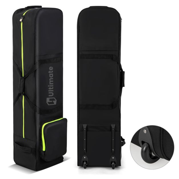 Soft-Sided 600D Oxford Golf Travel Bag with Wheels & Pocket