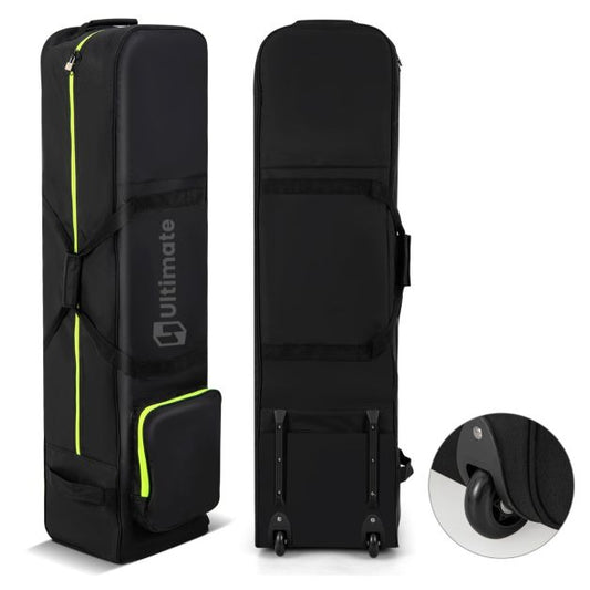 Soft-Sided 600D Oxford Golf Travel Bag with Wheels & Pocket