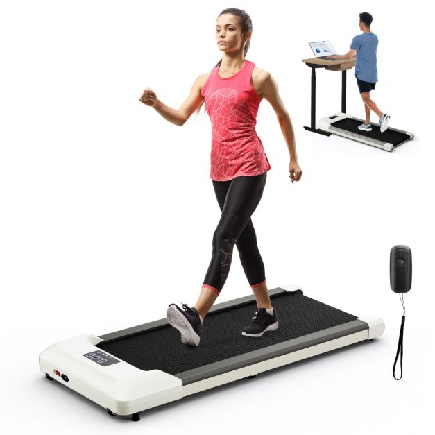 Under Desk Treadmill with Remote Control and LED Display for Home and Office