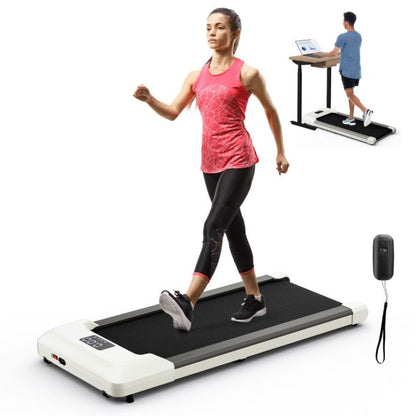 Under Desk Treadmill with Remote Control and LED Display for Home and Office