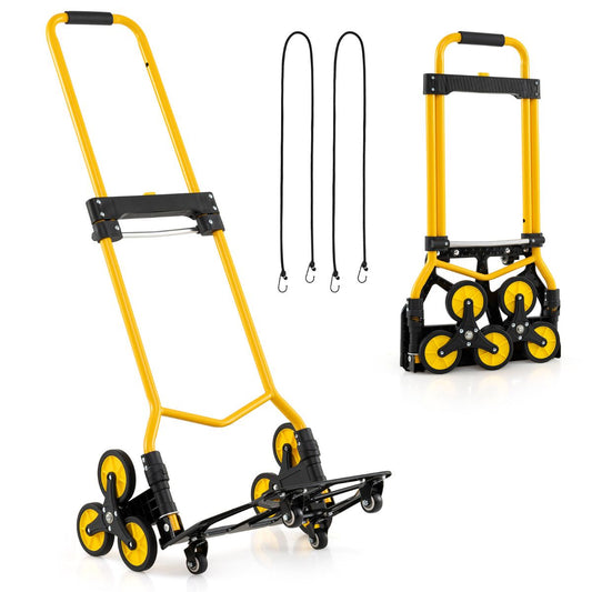 Stair Climbing Cart Stair Climber Hand Truck with One-Touch Telescoping Handle
