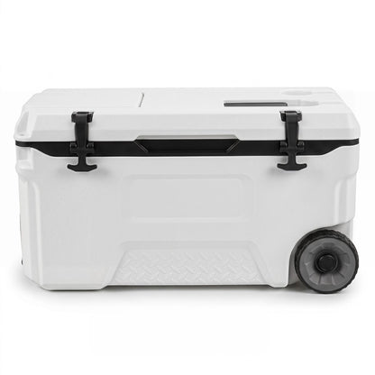 50 L Insulated Hard Cooler with Wheels and Handles for Camping Fishing